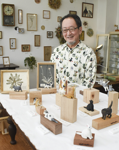 web◎P説・安濃古道具店で木工作家杉山さん「押草物語2.」始まる