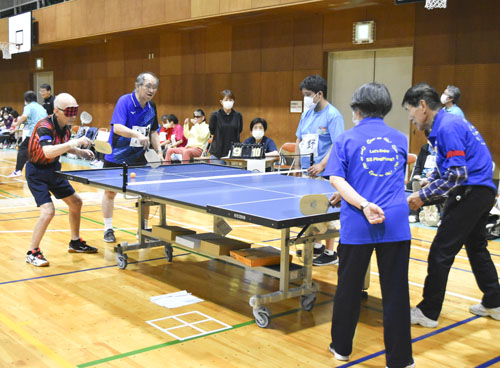 web01◎P説・県身体障害者総合福祉センターで「第八回SSピンポン祭り」