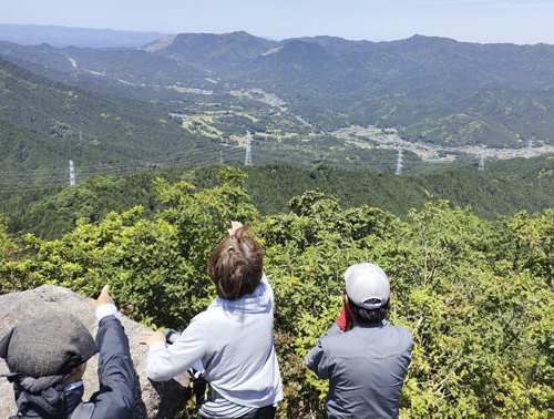 web07◎P説・錫杖ヶ岳山頂から360度のパノラマ眺望