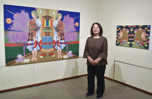 web09◎P説・三重画廊で深谷真理さん絵画個展