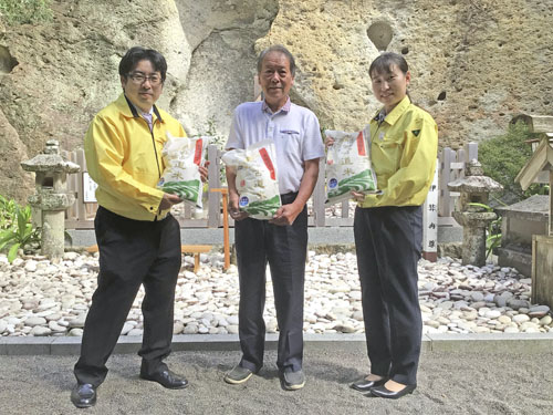 web08◎P説・熊野、クラギ「熊野古道米」祈祷