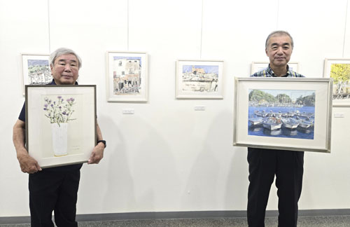 web10◎P説・水彩画家3人による作品展を開催