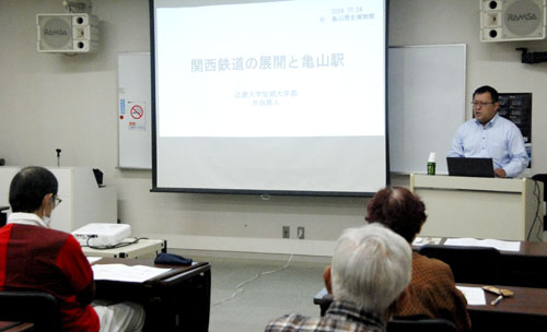 web08◎P説・井田教授、関西鉄道と亀山駅について解説