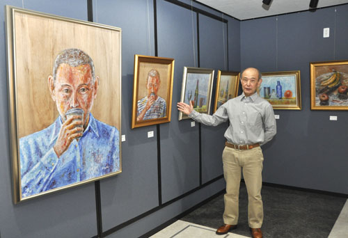 web08◎P説・四日市・ギャラリー「黒い森」で梶田芳孝絵画個展