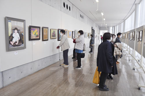 web08・鈴鹿市・市民ギャラリーで虹の会展
