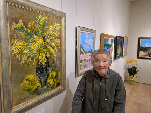 web・白寿記念の油絵作品展 中西さん