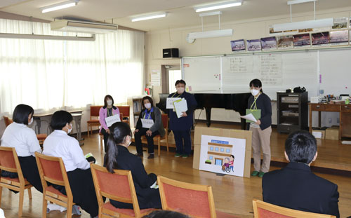 web07◎P説・度会中学校でビジネスパーク度会を開催