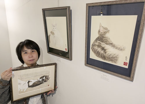 web09◎P説・ネコの絵作品展「ねこのいる毎日」