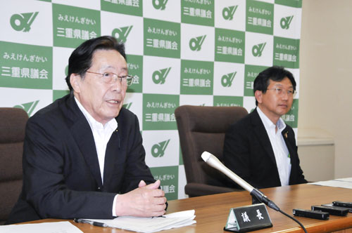 web01◎P説・議長に服部氏、副は森野氏、県議会が役選